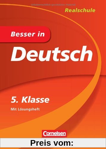 Besser in Deutsch - Realschule 5. Klasse - Cornelsen Scriptor